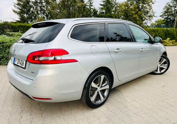 Peugeot 308 cena 42900 przebieg: 89000, rok produkcji 2016 z Człopa małe 407